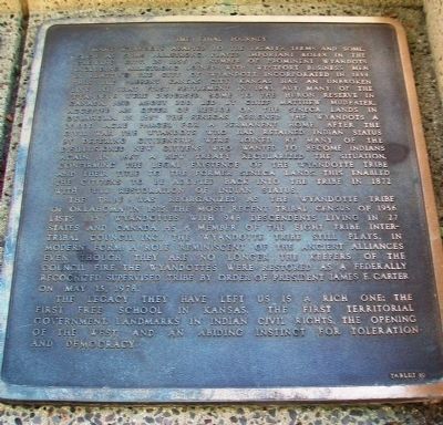 The History of the Wyandot Indian Nation Tablet 10 image. Click for full size.