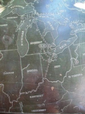 The History of the Wyandot Indian Nation Migration Marker Detail image. Click for full size.