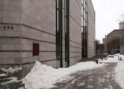 Wide view of the Aux origines de Montréal / The origins of Montréal Marker. Click for full size. Wide view of the Aux origines de Montréal / The origins of Montréal Marker image. Click for full size.