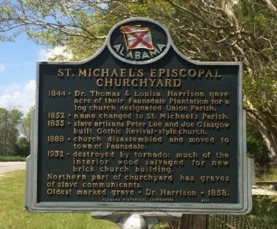 St. Michael's Episcopal Churchyard Marker image. Click for full size.