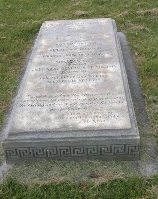 The Gravestone of Julian Sargeant Reynolds image. Click for full size.
