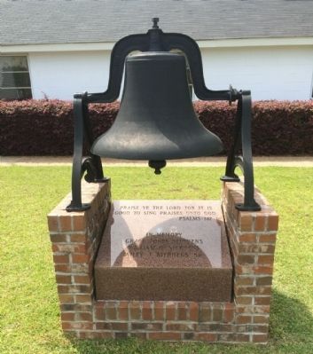 Bell at Shiloh Baptist Church image. Click for full size.
