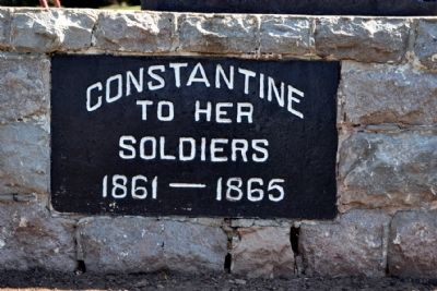 Constantine Civil War Monument Marker image. Click for full size.