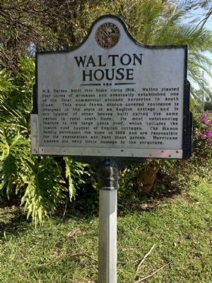 Walton House Marker image. Click for full size.