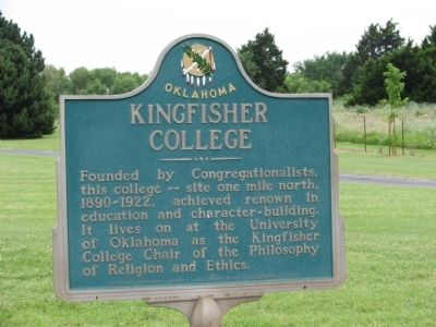 Kingfisher College Marker image. Click for full size.