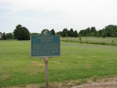 Kingfisher College Marker (<i>wide view</i>) image. Click for full size.