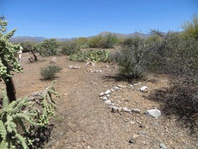 Unmarked graves at Historic Pinal Cemetery image. Click for full size.
