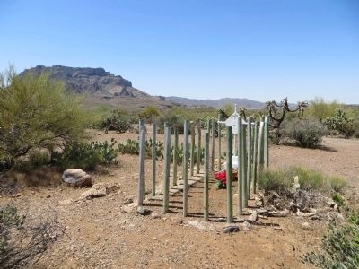 Grave at Historic Pinal Cemetery image. Click for full size.