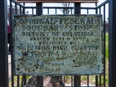 Original Federal Boundary Marker image. Click for full size.