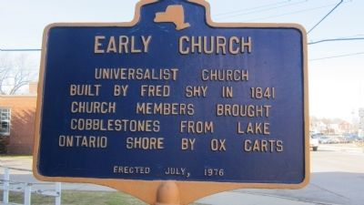 Early Church Marker. Click for full size. Early Church Marker image. Click for full size.