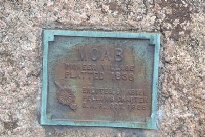 Moab Marker. Click for full size. Moab Marker image. Click for full size.