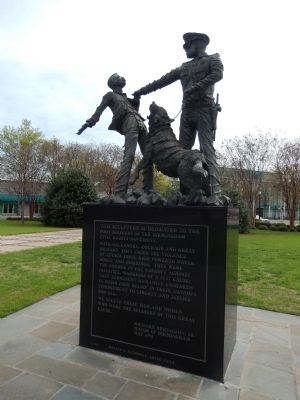 Sculpture of Police and Dog Attacking Marcher.. Click for full size. Sculpture of Police and Dog Attacking Marcher. image. Click for full size.