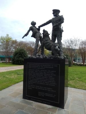 Sculpture of Police and Dog Attacking Marcher. image. Click for full size.