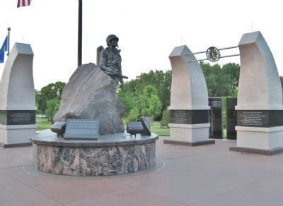 The Honoring All Veterans Memorial and Marker image. Click for full size.