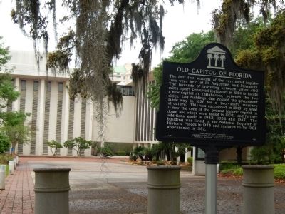 Old Capitol of Florida Marker image. Click for full size.
