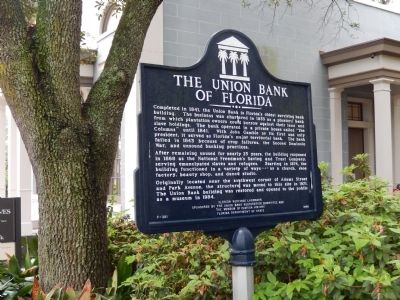 The Union Bank of Florida Marker. Click for full size. The Union Bank of Florida Marker image. Click for full size.
