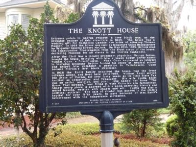 The Knott House Marker. Click for full size. The Knott House Marker image. Click for full size.