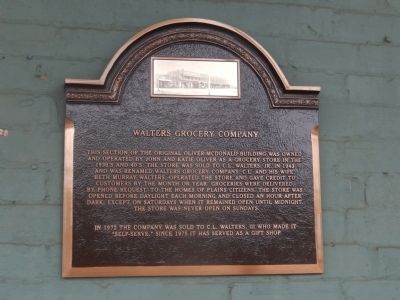 Walters Grocery Company Marker image. Click for full size.