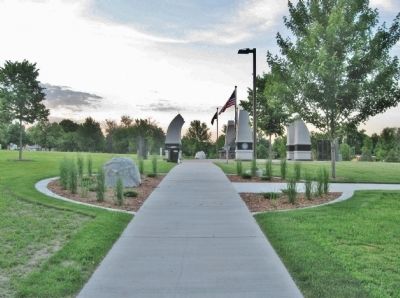 The Honoring All Veterans Memorial image. Click for full size.