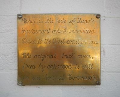 Lupo�s Restaurant Marker image. Click for full size.