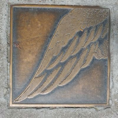 Francisco Street Marker, bottom right plaque image. Click for full size.