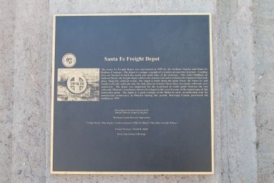 Santa Fe Freight Depot Marker image. Click for full size.