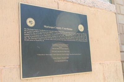 Maricopa County Courthouse Marker image. Click for full size.