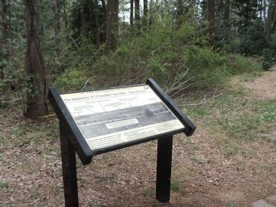 Marker on the Ox Hill Battlefield. Click for full size. Marker on the Ox Hill Battlefield image. Click for full size.