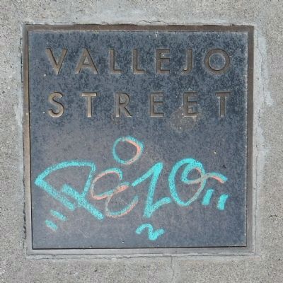 Vallejo Street Marker. Click for full size. Vallejo Street Marker image. Click for full size.