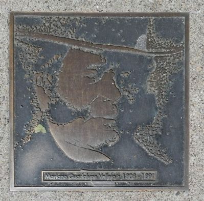 Vallejo Street Marker, center left plaque. Click for full size. Vallejo Street Marker, center left plaque image. Click for full size.