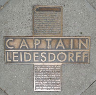Captain Leidesdorff Marker image. Click for full size.