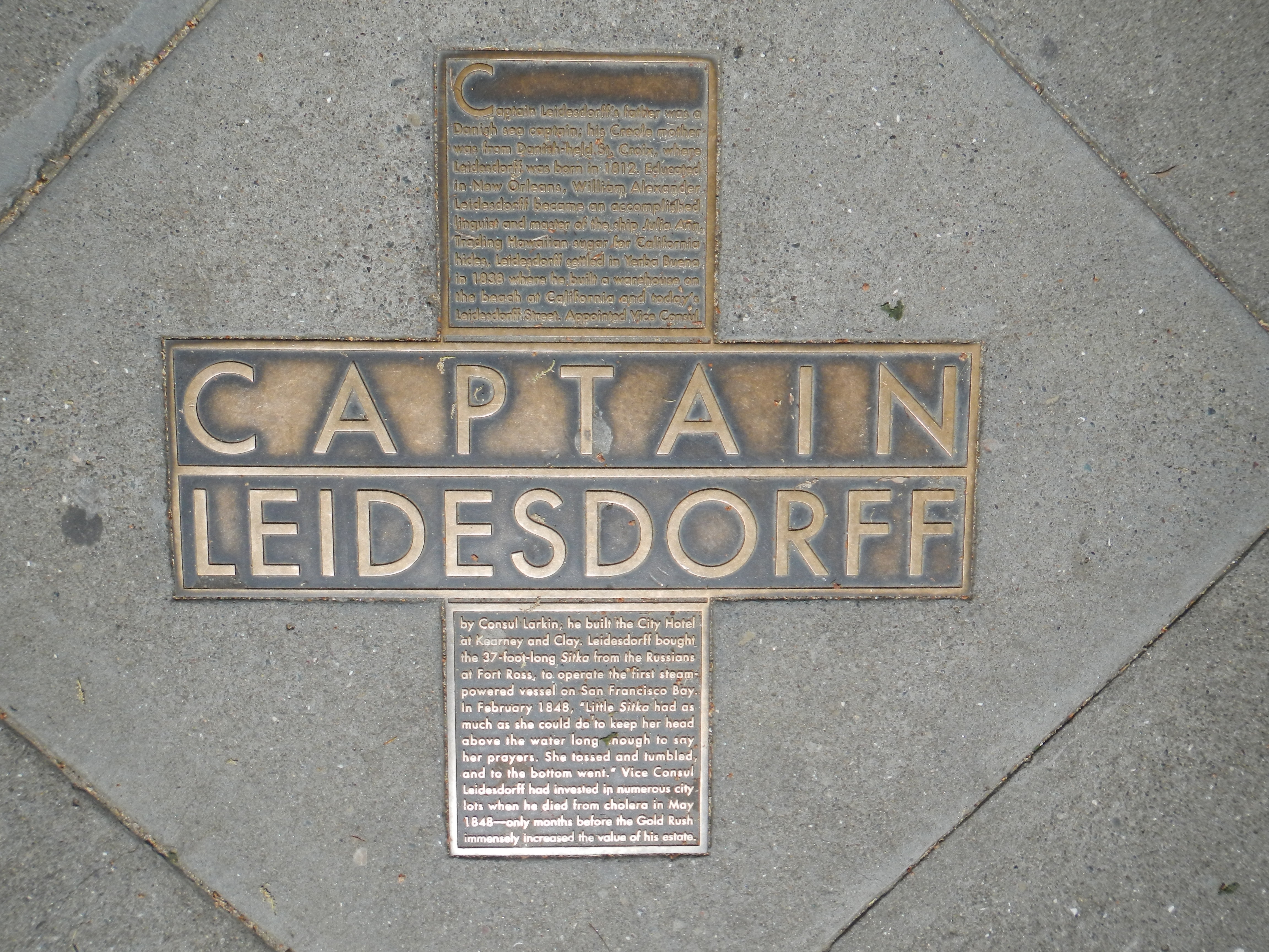 Captain Leidesdorff Marker