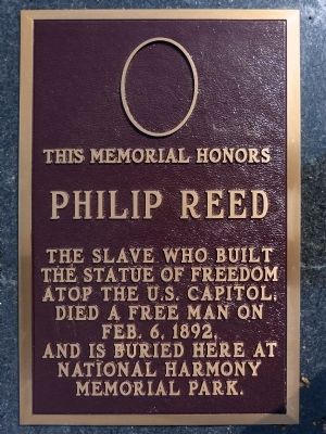 Philip Reed Marker. Click for full size. Philip Reed Marker image. Click for full size.