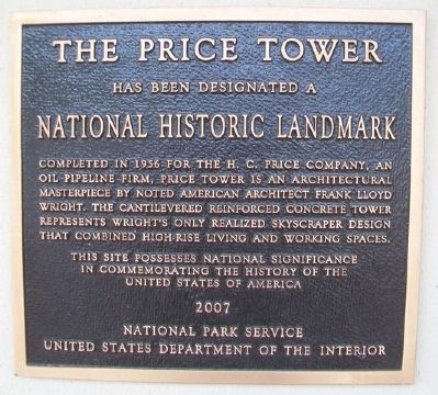 The Price Tower NHL Marker image. Click for full size.
