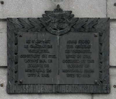 Ch�teau de Vaudreuil Marker image. Click for full size.