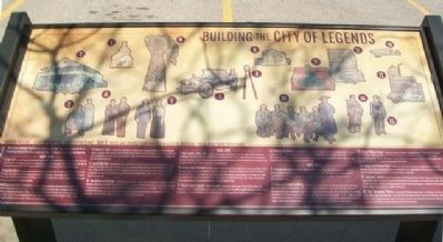 Building the City of Legends Marker image. Click for full size.