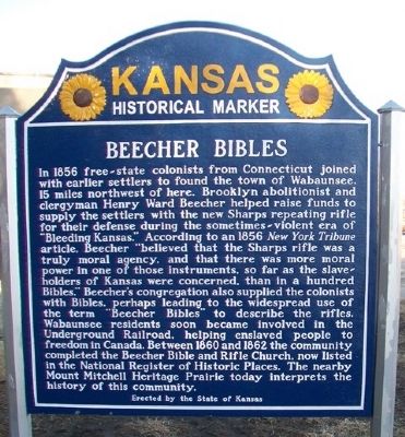 Beecher Bibles Marker (Side B) image. Click for full size.