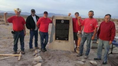 36th Evacuation Hospital (SM) Marker with Re-Erection Crew image. Click for full size.