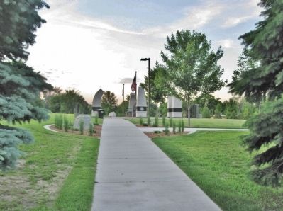 The Honoring All Veterans Memorial image. Click for full size.
