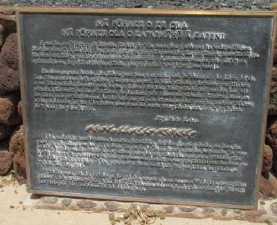 The Stones Of Life Marker in Polynesian. Click for full size. The Stones Of Life Marker in Polynesian image. Click for full size.