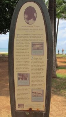 The Beaches of Waikiki Marker image. Click for full size.