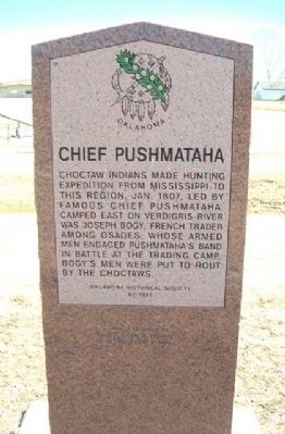 Chief Pushmataha Marker image. Click for full size.