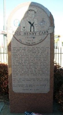 Paul Henry Carr Marker. Click for full size. Paul Henry Carr Marker image. Click for full size.
