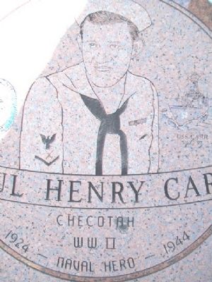 Paul Henry Carr Marker Detail. Click for full size. Paul Henry Carr Marker Detail image. Click for full size.