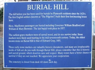 The previous Burial Hill Marker image. Click for full size.