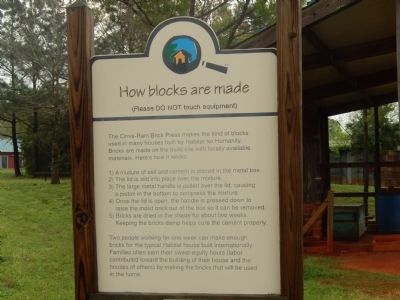 How blocks are made Marker. Click for full size. How blocks are made Marker image. Click for full size.