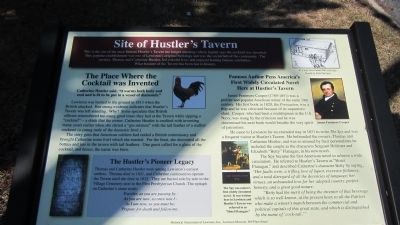 Site of Hustler's Tavern Marker. Click for full size. Site of Hustler's Tavern Marker image. Click for full size.