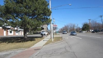 Eastward View of Hustler's Tavern Marker. Click for full size. Eastward View of Hustler's Tavern Marker image. Click for full size.