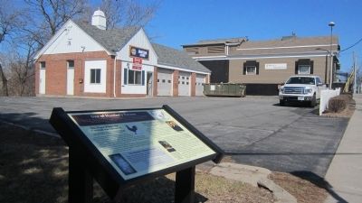 Site of Hustler's Tavern Marker. Click for full size. Site of Hustler's Tavern Marker image. Click for full size.