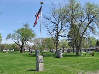Veterans Memorial and Flagpole. Click for full size. Veterans Memorial and Flagpole image. Click for full size.